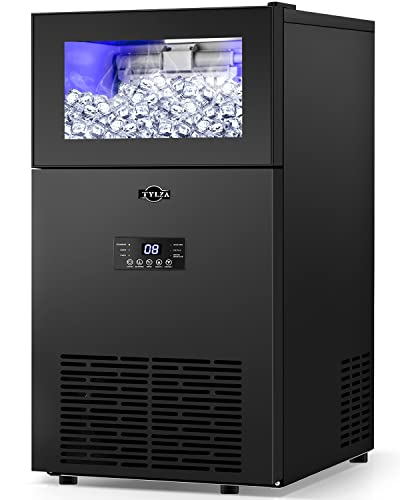 Fabricadora de hielo comercial Tylza 160 lbs/24h miniatura 1
