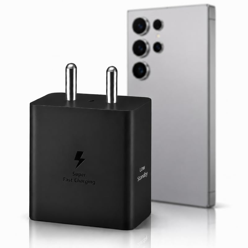 Image of 45W PD Type-C Superfast Charging Adapter Compatible with Samsung Galaxy S6 /S7 /S8 /S9 /S10 /S20 /S21 /S23 /S24 /S25 /S26 Z Flip7 (FE, Edge, Plus) 45watt Fast Quick Charger for C-Type Devices