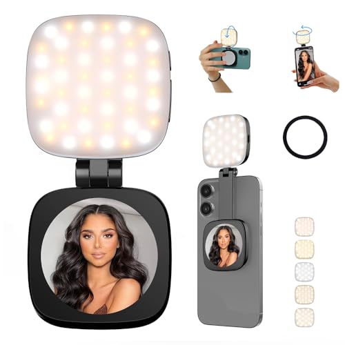 MagSafe Magnetic Selfie Light with Mirror for iPhone