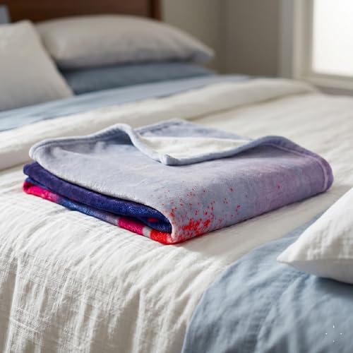 Image of Supergirl Movie Fluffy Throw 46 in x 60 in - Soft Plush Lightweight Blanket for Couch, Bed & Travel, (Officially Licensed Product) by Franco