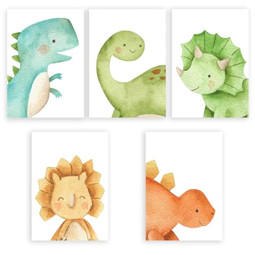 CATOR Póster de 5 piezas, imagen de la habitación de un niño (21 x 30 cm), juego de pósters, decoración de pared, decoración de la habitación de los niños