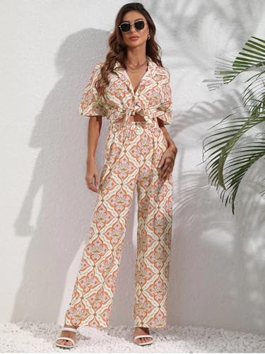Image of Leriya Fashion Rayon Printed Regular Stylish | Festive Travel for Half Sleeve Women Co-ord Set
