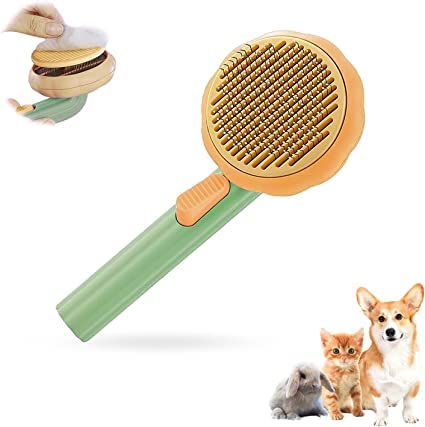 TIRTH ENTERPRISE (1 Pack) Pet Grooming Brush for Shedding Hair, Dog Brush Self Cleaning Slicker Brush for Long & Short Haired Dogs Cats Puppy Rabbit (B0BRV1VXWZ) Amazon Price History, Amazon Price Tracker