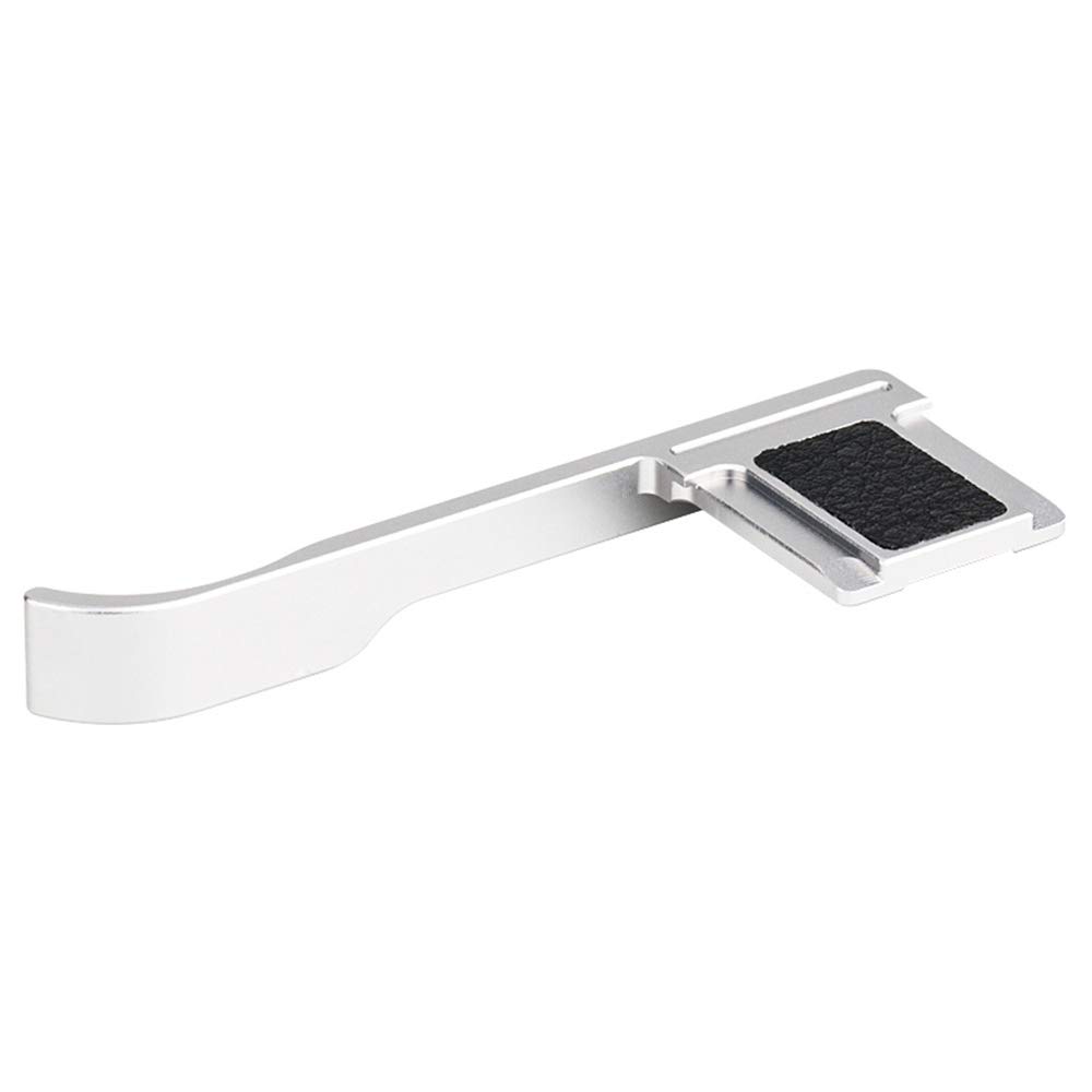 JJC Griffe pour Appareil Photo Fujifilm Fuji X100VI X100V, X100F et X-E4 X-E3, Prise en Main Plus équilibrée et Plus Pratique – Argent