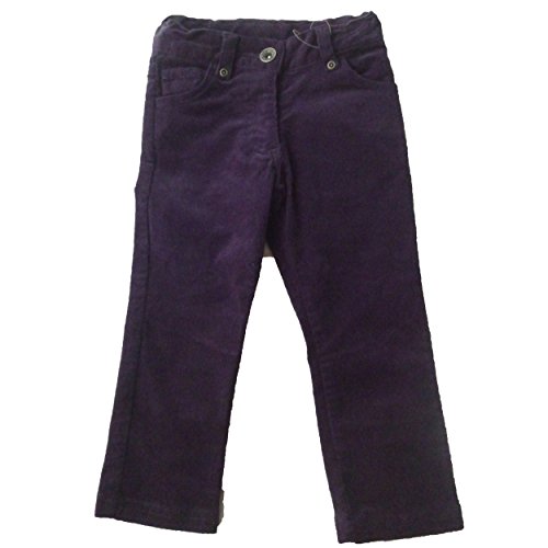 Pantalones pana niña Losan morado 2 años ropa de abrigo infantil cómoda y suave.