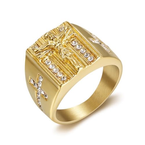 Bague Croix Jésus et Vierge Marie, le cadeau chrétien idéal et unique