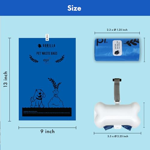 Gorilla Supply 1000-BL-POOP-W-D Dog Poop Waste Bags thumb #5