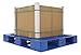 Vestil PLP2-4840-BLUE Blue Polyethylene Pallet with 4 Way Entry, 6600 lbs Capacity, 39.5