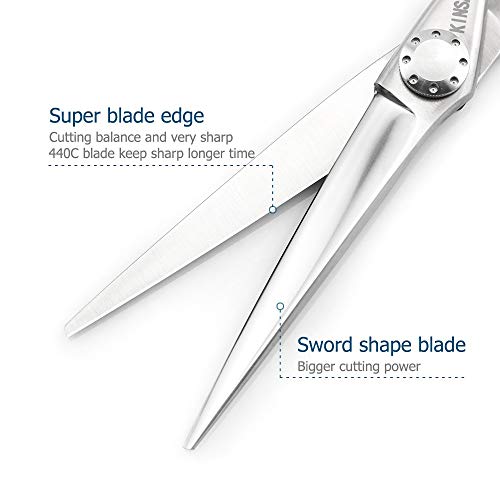 Hair Scissors 6 Inch Professional Barber Scissors Hair Cutting Scissors 440C Professional Hair Shears Kinsaro #TOP4