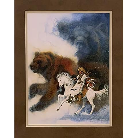 Bev Doolittle Two Bears of the Blackfeet 11 x 14 Matted Art Print Fits a standard 11" x 14" Frame Cover