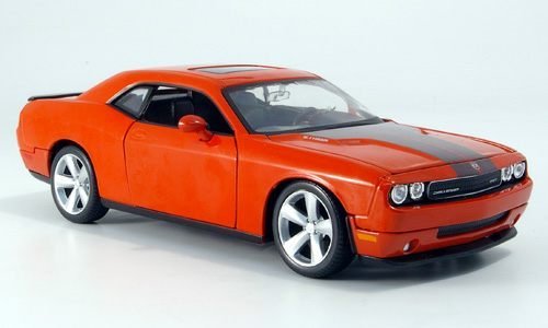 Preisvergleich Produktbild Dodge Challenger SRT8, orange, 2008, Modellauto, Fertigmodell, Maisto 1:24