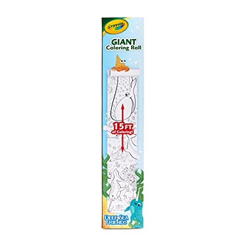 Crayola Giant Coloring Roll, 15 Perforated Ocean Coloring Pages, Gift for Kids, Ages 3, 4, 5, 6 - image 6