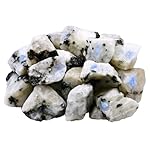 Amazing Gemstone Rainbow Moonstone Raw Crystals and Healing Stones, Natural Rocks For Tumbling - DIY Raw Stones And Crystals (1 Piece) - Image 3