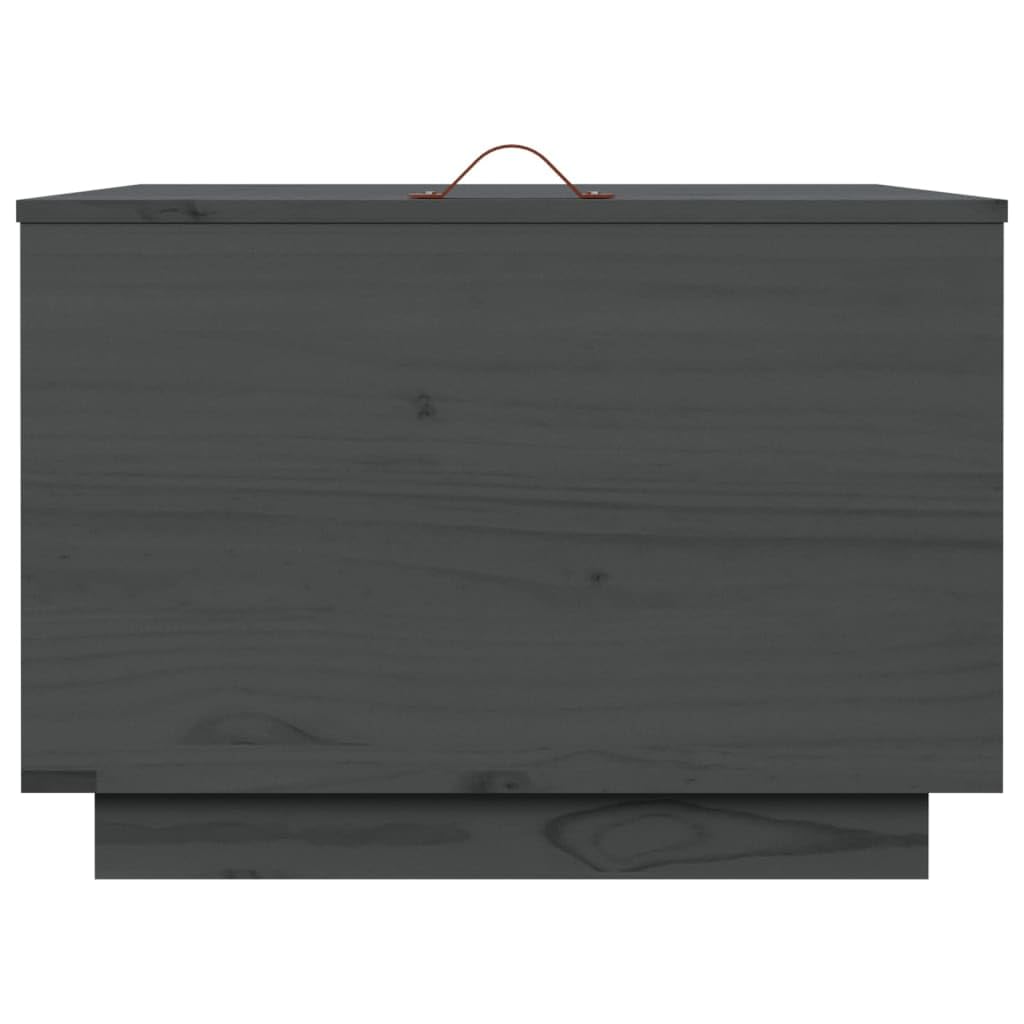 Holz Aufbewahrungsbox aus Massivkiefer mit Deckel und Griff für Haushaltswaren, Couchtisch Beistelltisch Multifunktional