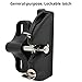 D&D Technologies LLAA LokkLatch, Locking Gate Gravity Latch, Key Lockable on One Side of Gate, for Metal, Wood, and Vinyl Fences, Black