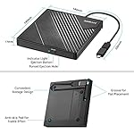 Amicool External DVD Drive USB 3.0 USB C CD Burner CD/DVD +/-RW Optical Drive, Slim Portable DVD CD ROM Rewriter Writer Duplicator for Laptop Desktop PC Windows 11/10/8/7 MacBook Mac Linux OS Apple - Image 5
