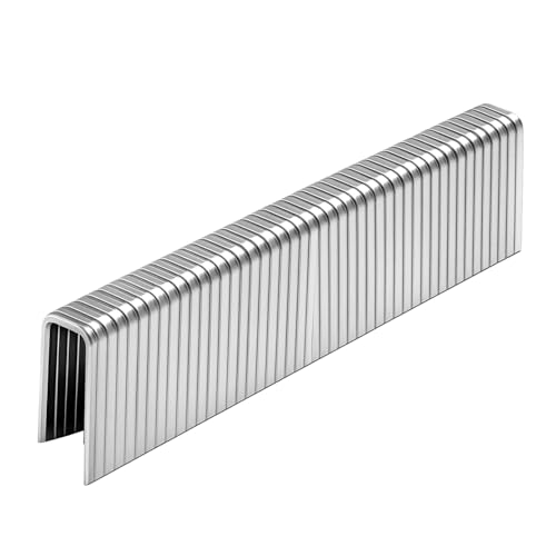 Image of 1000-Count 18 Gauge 1 /4 Inch Narrow Crown Staples 1.0- Inch Length, Heavy Duty Galvanized Staples, for Pneumatic, Electric 18GA Stapler Gun