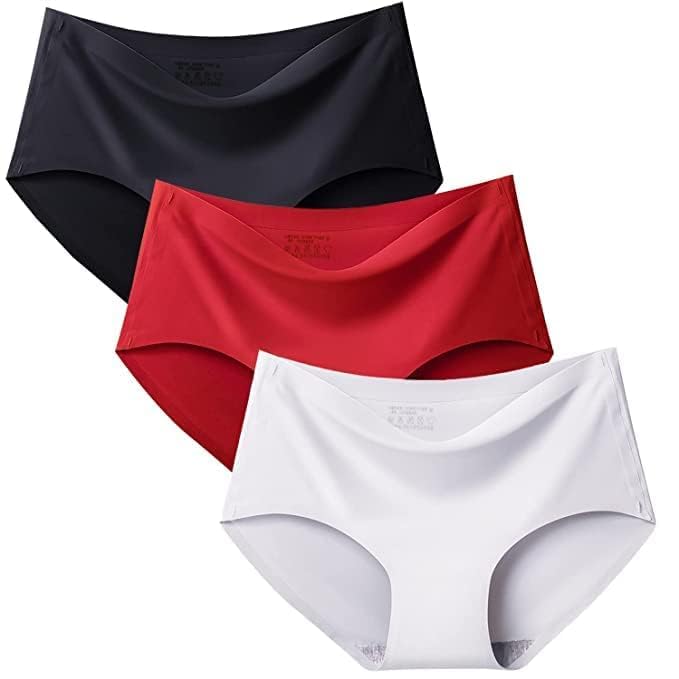 Women Cotton Silk Seamless Everyday Panty for Women Combo Set Girls and Women Innerwear Hipster Medium Waist Panties Random Multicolor (Pack of 3)-image-47