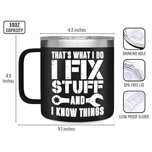 Funnygiftsformen14ozstainlesssteelinsulatedcoffeemugwithlidfathersdaybirthdaygiftsfordadfromdaughtersongrandpafromgrandkidsunclehusband Urban Country Home Decor Funny gifts for men 14 oz stainless steel insulated coffee mug with lid fathers day birthday gifts for dad from daughter son grandpa from grandkids uncle husband urban country home decor