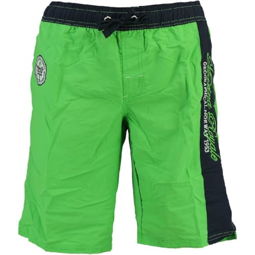 Geographical Norway Badehose für Herren, Quanne, Türkis, Badeshorts für den Pool, grün, L