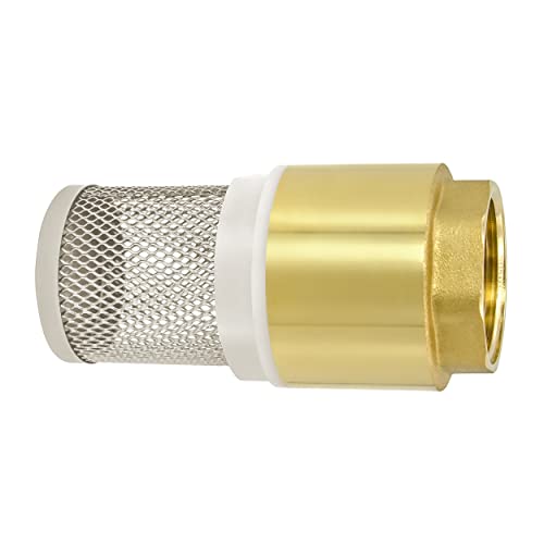 VARIOSAN Fußventil 14146, 3/4 Rückschlagventil, Messing, Korb aus Edelstahl