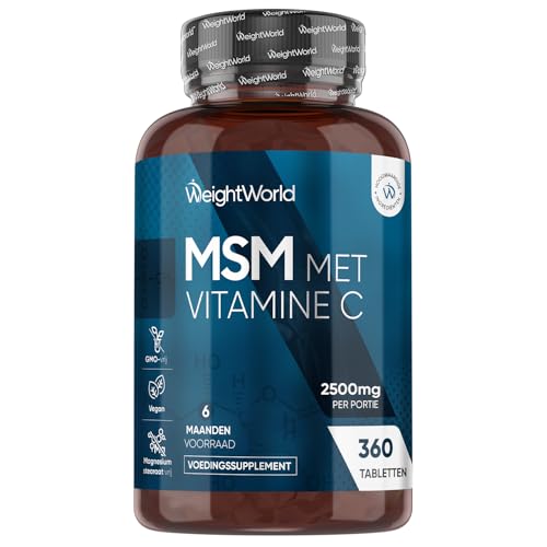 WeightWorld MSM tabletten met vitamine C - 2400 mg - 360 tabletten