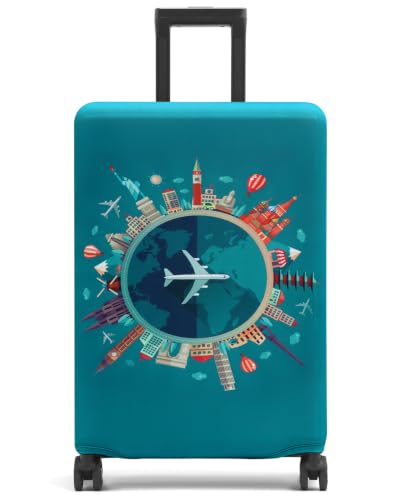 Youth Union Housse de Valise 18-32 Pouces Fibre de Charbon de Bambou Luggage Cover en Polyester Clear Voyage...