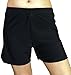 Gabrielle-Aug Women's Solid Black Loose Beach Bottom Swim Board Shorts (FBA)(12 Black)