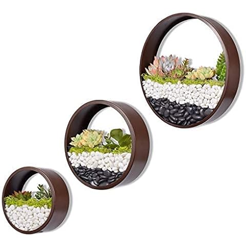 Ecosides Juego de 3 Macetas Colgantes Redondas Cover