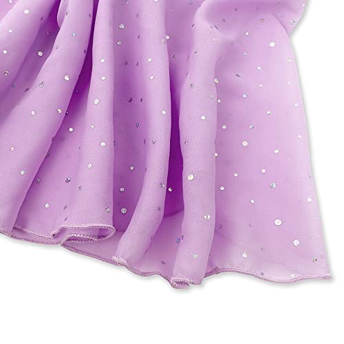 Image of EQSJIU Ballet Leotards for Girls with Removable Skirt Combo Tie Ruffle Sleeve Outfit