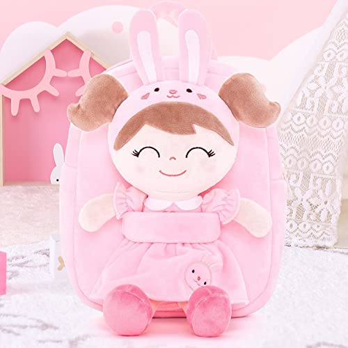 Gloveleya Bunny Plush Kids Backpack Toddler Backpacks With Stuffed Rabbit Toys Pink #TOP6
