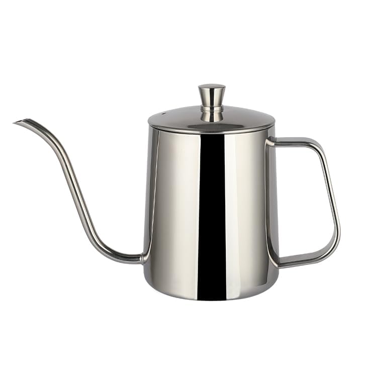 Image of The Bean Co Roasters Gooseneck Kettle | Water Kettle 600 ML|Stainless Steel Body |Gooseneck Drip Coffee Pot for Pour Over Coffee Maker - Rich Tea&Coffee at Home or Office