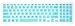 Elastic Silicone Keyboard Cover Skin for 15.6 inch Dell Inspiron 15 3000 & 5000 Series, 17.3 inch Dell Inspiron 17 5000 Series, Inspiron 15 i3541 i5566, Inspiron 17 i5749 Series Laptop (Mint Green)