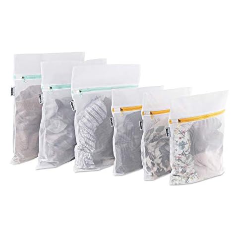 Mamlyn Mesh Laundry Bag for Delicates, Wash Bag for Underwear and Lingerie, Makeup Organizer Bag (3 Medium, 3 Small) Cover