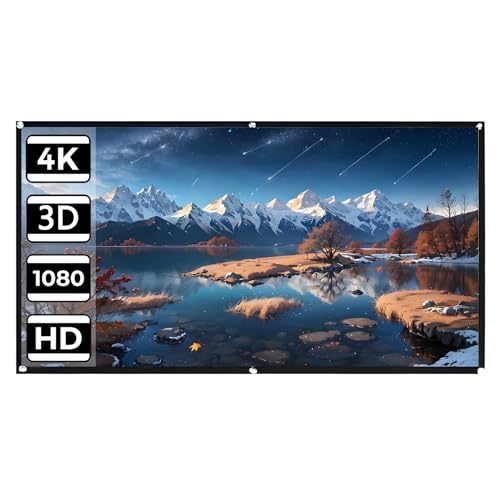 Pantalla de proyector plegable 150 pulgadas 16:9 antiarrugas
