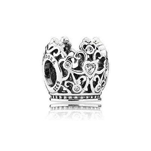 Pandora Bead 791580CZ donna argento Disney Princess Crown