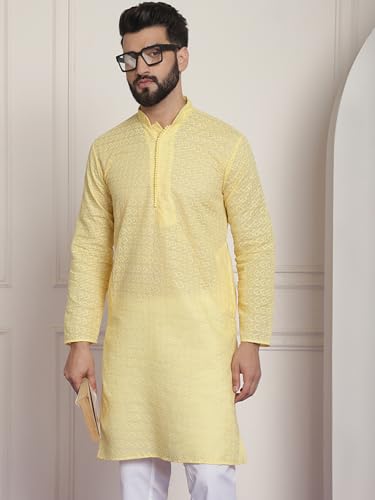 Image of SOJANYA Men's Silk Blend Regular Fit Casual (Since 1958 Woven Design Kurta with Churidar & Embroidered Nehru Jacket
