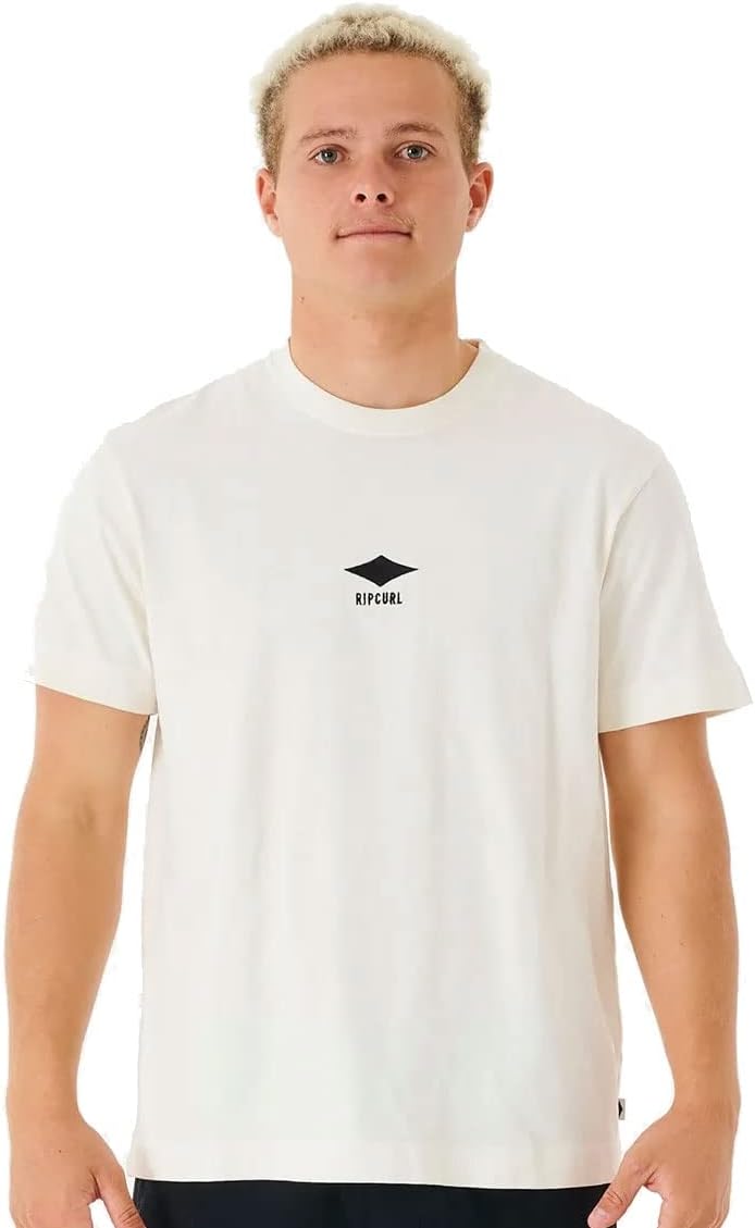 Rip Curl Quality Surf Products Logo T-Shirt - Bone