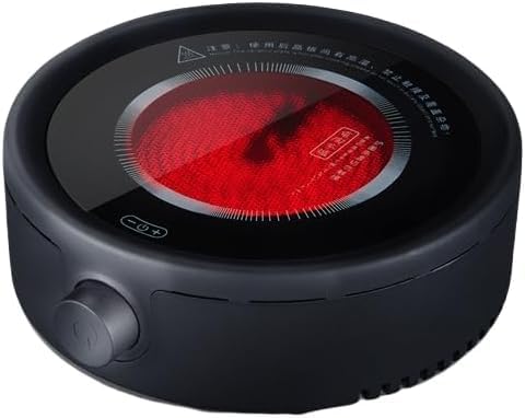 Catonlifer 茶炉電気陶炉 ミニ小型電気ストーブ 110V ガラス壺煮茶器家庭用静音泡茶光波炉 多機能茶淹れストーブ、家庭用小型電磁調理器、ストーブ鍋プレート、ミニ電気セラミックストーブオフィス/家庭用、友人 (ブラック,A)