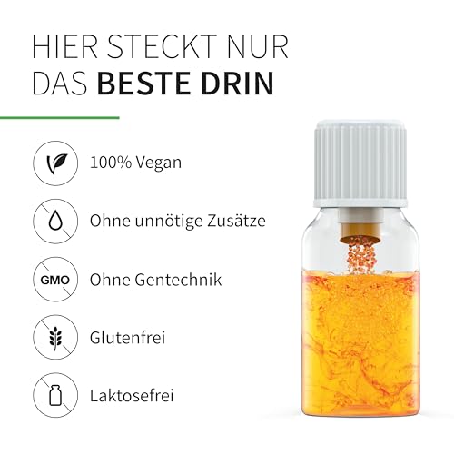 IMMUN KUR - Immunsystem stärken mit basics - Monatskur, 30 x 10ml Fläschchen - Hochdosiert, Kombination aus 15 Mikronährstoffen. Ohne unerwünschte Zusätze - Vegan - Laborgeprüft