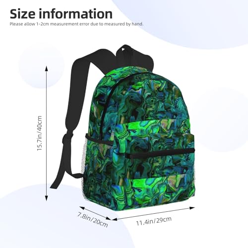 BREAUX Abalone Nacre Print Lightweight And Comfortable Duffel Bag, Casual Daypack, Multipurpose Backpack4