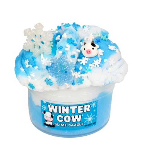 Slime Winter Cow Cloud Slime Made in USA Drizzly Slime, Relaxing Fun Gift Scented Slime