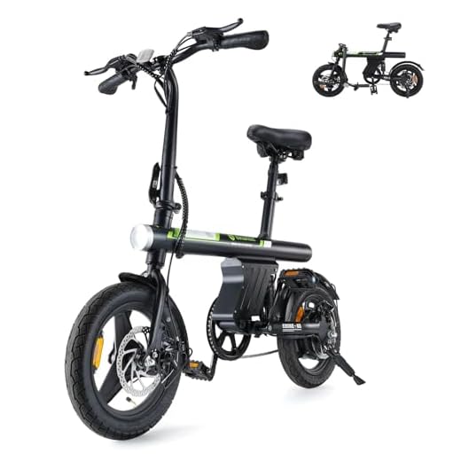 isinwheel U1 Electric Bike for Adults 750W Peak Motor, 20 mph Folding Ebike, 14" Adults Electric Bicycles with Smart Uphill, 280.8Wh Battery, 25 Miles PAS Range, Mini E Bikes for Adults and Teens