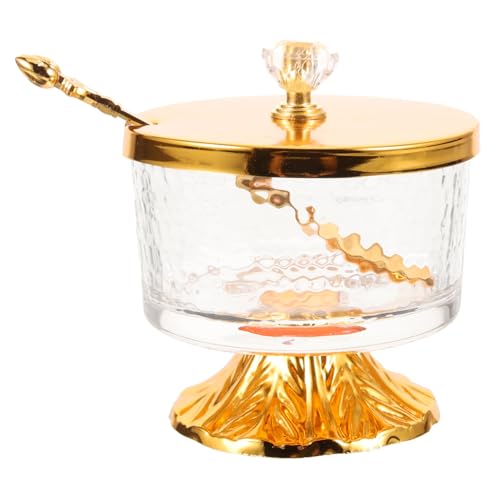 Cabilock Coffee Containers Condiment Canisters Clear Container Coffee Bar Decorations Tea Containers for Loose Tea Sugar Container for Coffee Bar Terrarium Tank Coffee Dispenser Pot Alloy