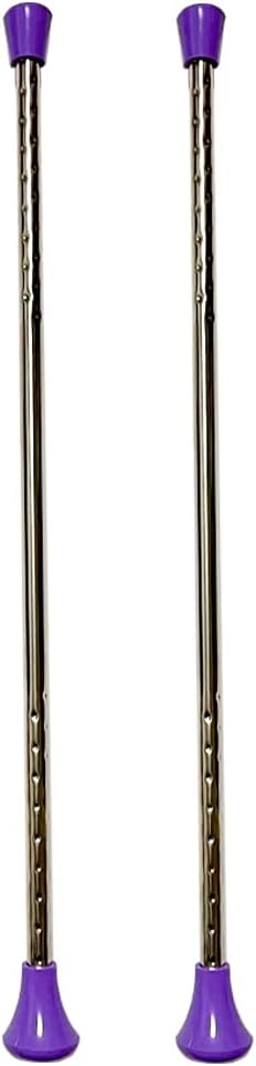 Twirling Baton 2 Pieces Spinning Dance Baton Metal Gymnastics Parade Stick for Child in Majorette (Colorful Version, 2 Pack) Colorful Version 2 Pack