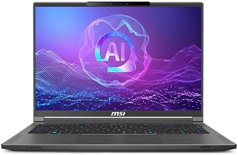 msi Creator A16 AI+ (2024) 16” QHD+ OLED 240Hz Laptop: AMD Ryzen AI 9-365, NVIDIA RTX 4070, 32GB LPDDR5x, 1TB NVMe SSD, WiFi 7, Win 11 Home: Lunar Gray A3HVGG-233US