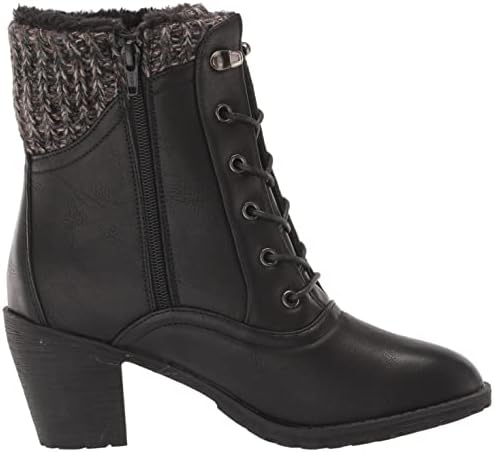 MUK LUKS LUKEES Women's Lacy Lori Boots Fashion, Black, 7 | Image 5