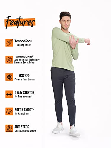 Image of TECHNOSPORT Men's Slim Fit T-Shirt - (MTOR17) Pack of 1