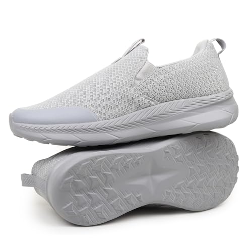 Image of YOHO Men's Walking Shoes with Memory Foam, Lightweight & Cushioned Slip on Sneakers Without Lace for Man|Comfortable & Stylish for Casual Wear Daily Use Walking & Gym SOS104