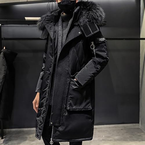 Men's Winter Coat Warm Parka Ski Jacket with Faux Fur Hood Long Puffer Jacket Thicken Outerwear Windproof Down Coat2